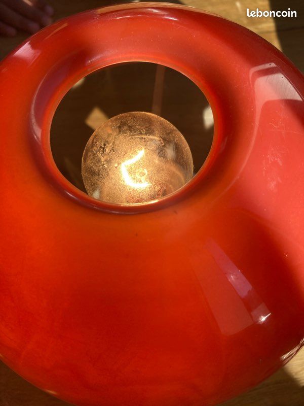 Lampe champignon vintage rouge (image 3)