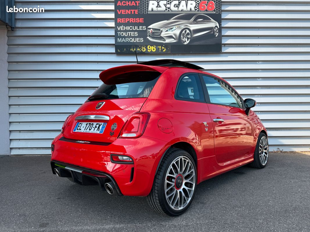 Fiat Abarth 500 1.4 T-JET 140 595 Excellent état Garantie 1an Toit ouvrant Pare choc Carbone (image 3)