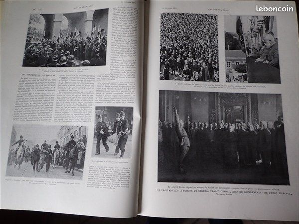 ILLUSTRATION 1936 4884 GUERRE Espagne ALCAZAR TOLEDE PALESTINE BEETHOVEN REMBRANDT A L’ECRAN MANIFESTATIONS PARIS LONDRES VICTOR SCHLEITER VERDUN CHEMIN DE FER TRANSINDOCHINOIS (image 3)