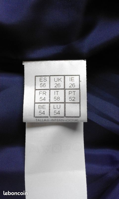 VESTE de cérémonie femme T 52 / 54 marine et parme - TBE (image 12)