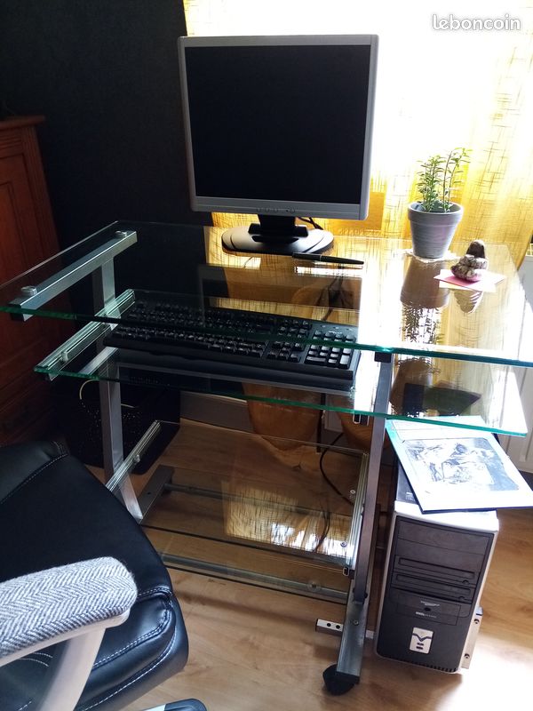 Bureau table verre (image 1)