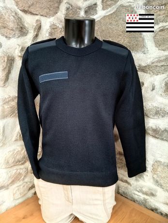INEXTENSO Pull manches longues en maille - marine chiné pas cher