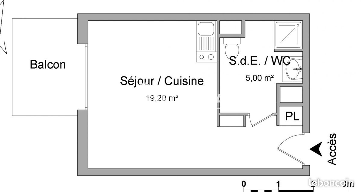 Appartement 1 pièce 24 m² · à Chamalières · 24 m² · 400 €/mois