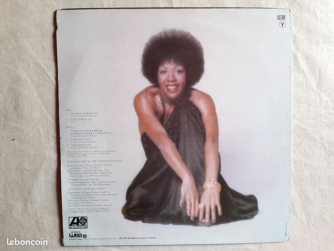 Vinyle Roberta Kelly Trouble Maker Giorgio Moroder Donna Summer disco funk soul (image 2)