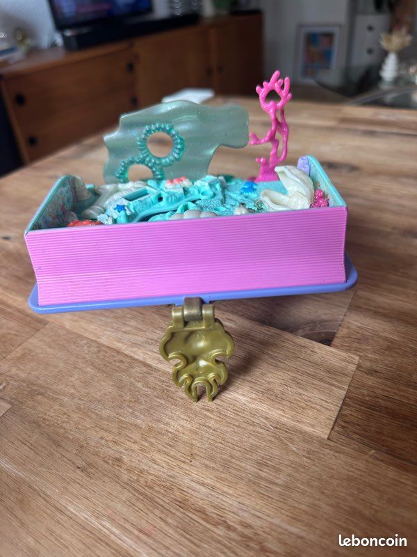 Vintage 1995 Polly Pocket Bluebird collector Sparkling Mermaid Adventure Book (Livre Sirène) (image 10)