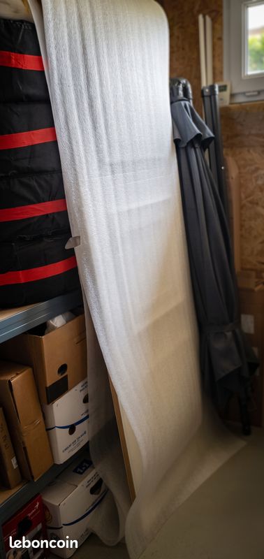 Panneau de porte d'entrée blanc PVC et bois – 193,5 x 70 cm (image 5)