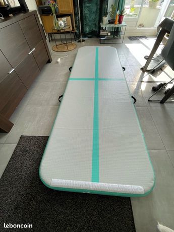 KM Fit AirTrack 3 M Gonflable – Tapis De Gymnastique, Yoga, Danse & Acrobatie Avec Pompe Électrique Et Sac De Transport