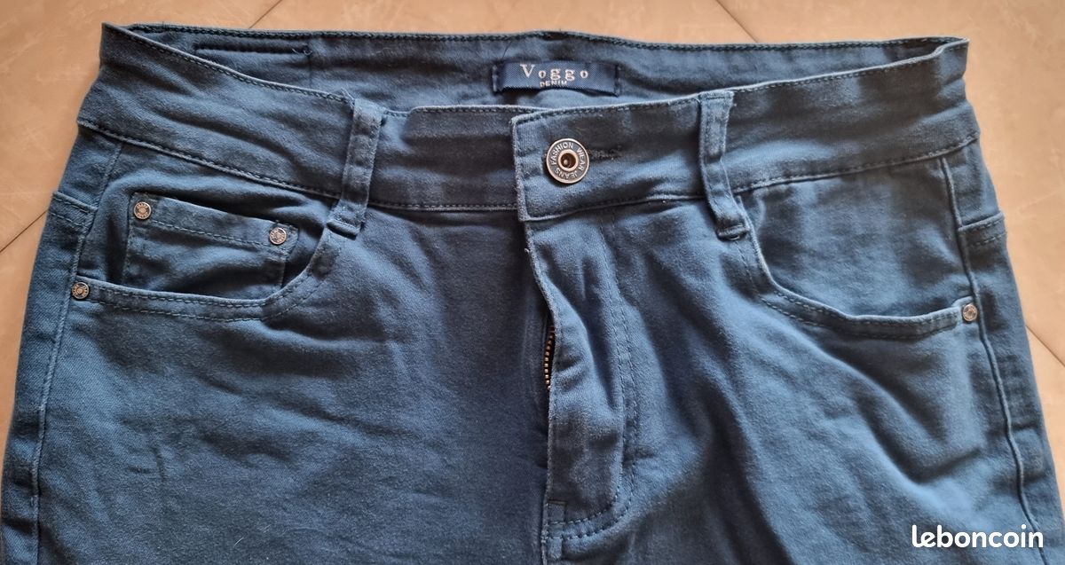 Pantalon Voggo bleu canard 42 (image 3)