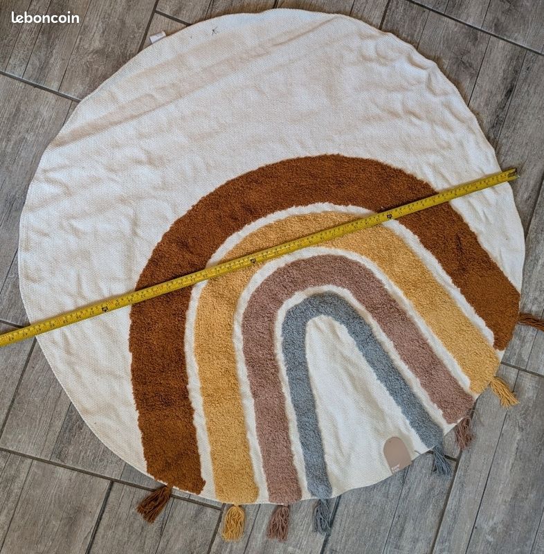 Tapis coton 100% pour enfant rond kave home (image 4)