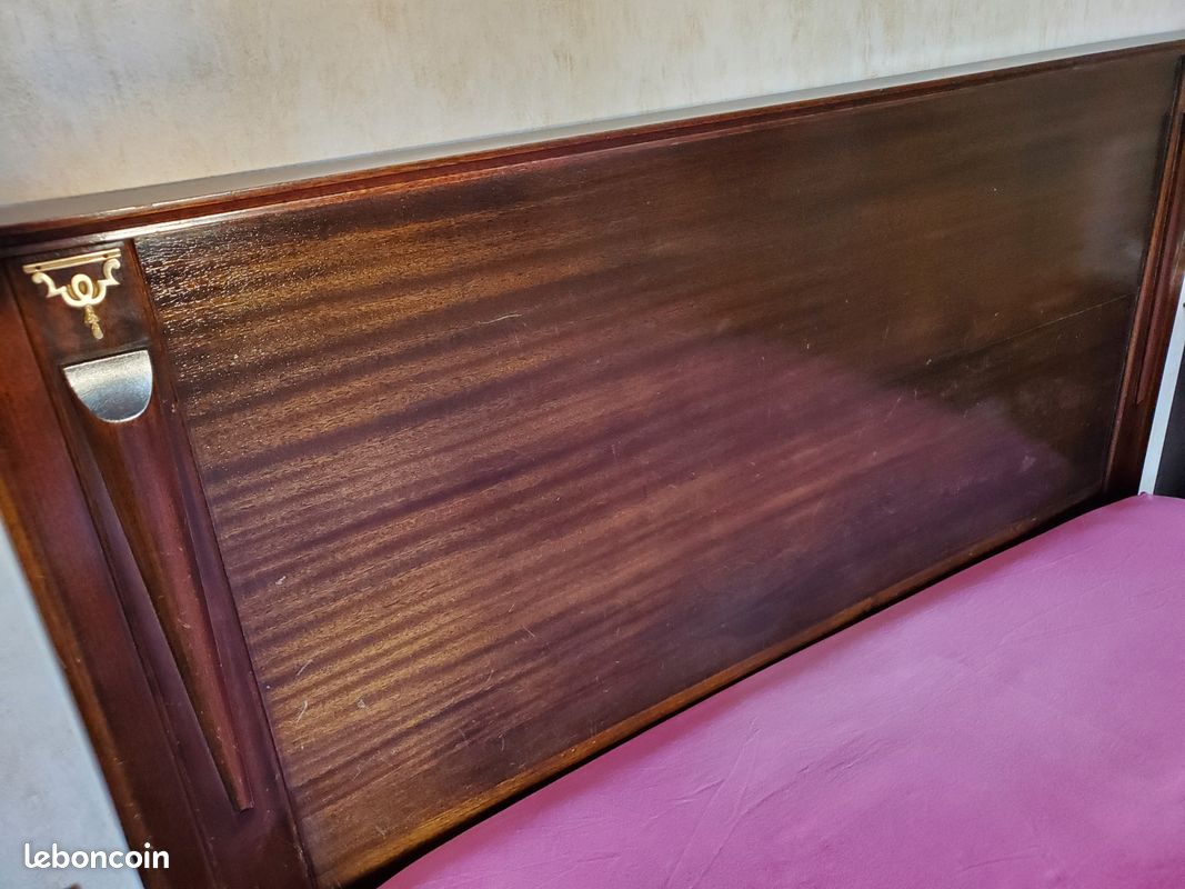 Lit et Armoire Acajou (image 2)