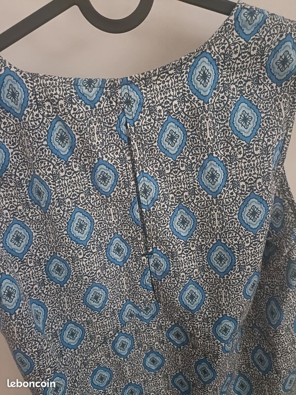 Haut sans manches bleu (image 6)