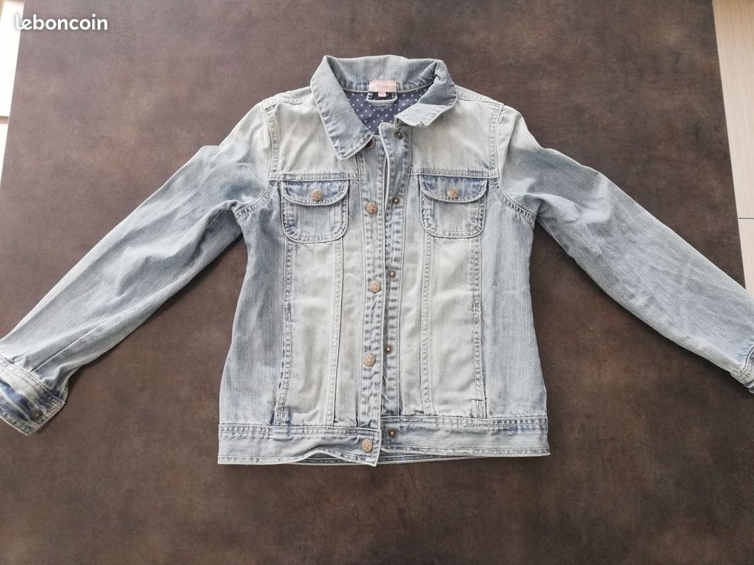Veste en jean fille 11-12 ans (nanoune) (image 1)
