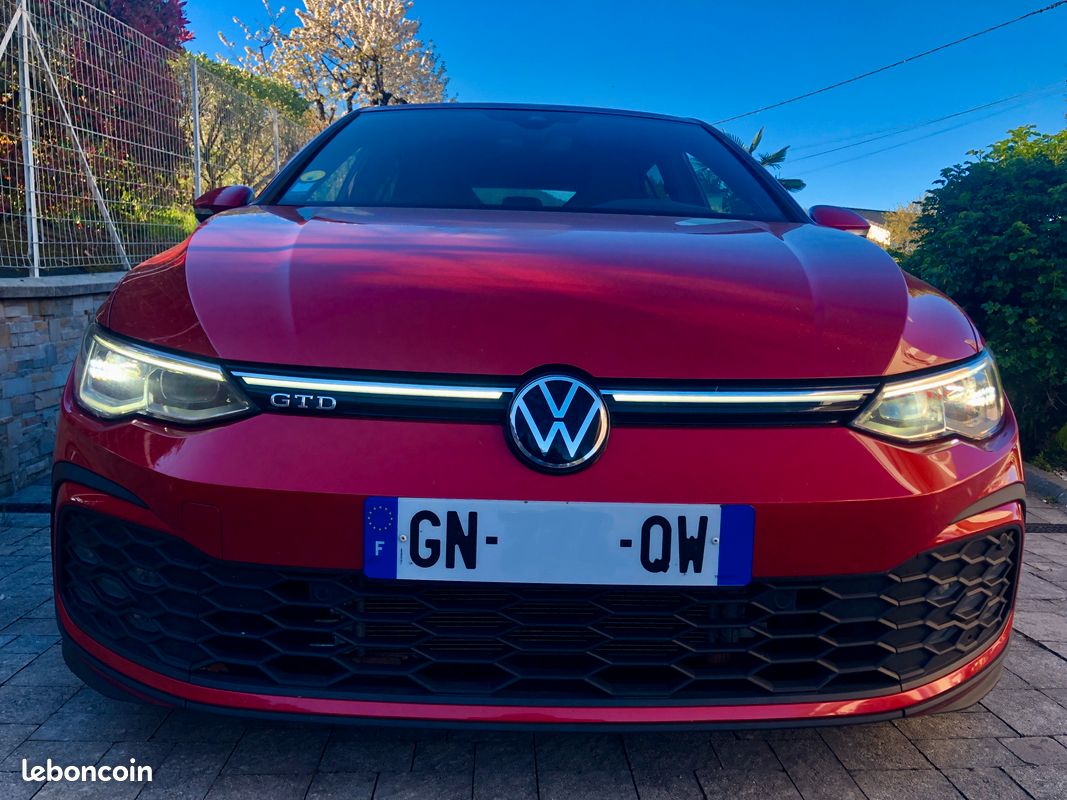 VOLKSWAGEN GOLF VIII GTD 200 DSG7 DCC ACC CAR PLAY CAMERA JANTES 19 origine France suivi VW SOUS GARANTIE VW (image 6)