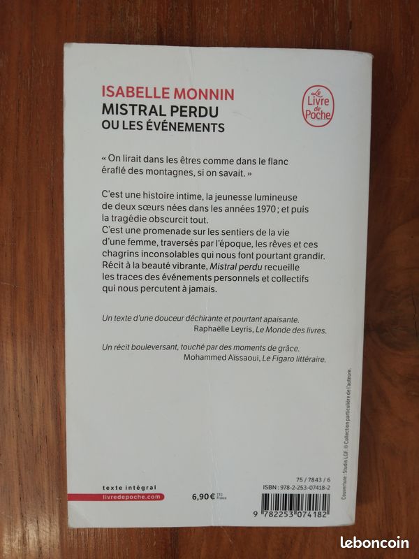 Isabelle Monnin "Mistral perdu ou les évènements" (image 2)