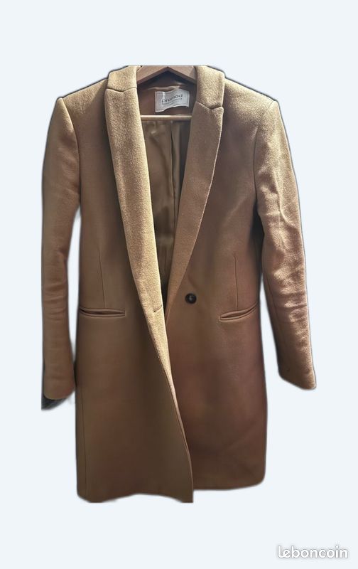 manteau long promod manteau gisele camel