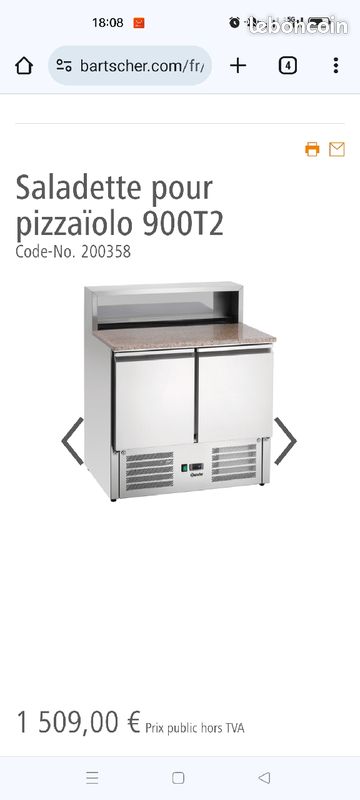 Bartscher saladette pizza 900T2 (image 2)
