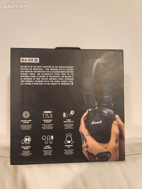 Casque Marshall Major 3 (image 3)