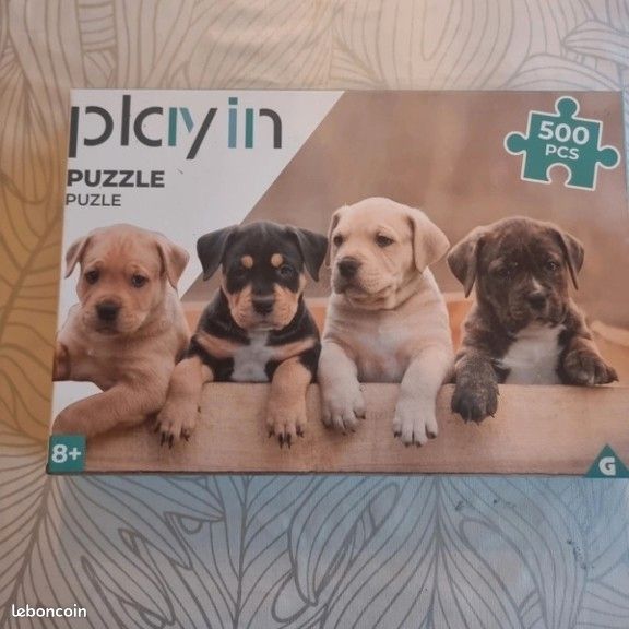 Puzzle chiots 500 pièces (image 1)
