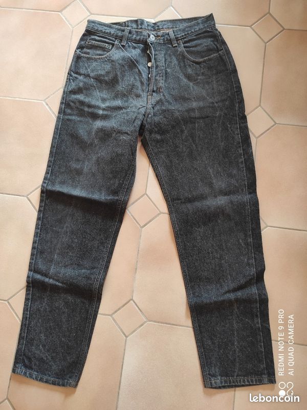 Jean gris Gap Denim loose fit 12 regular (image 4)