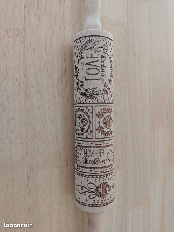 Rouleau à pâtisserie empreintes (image 2)