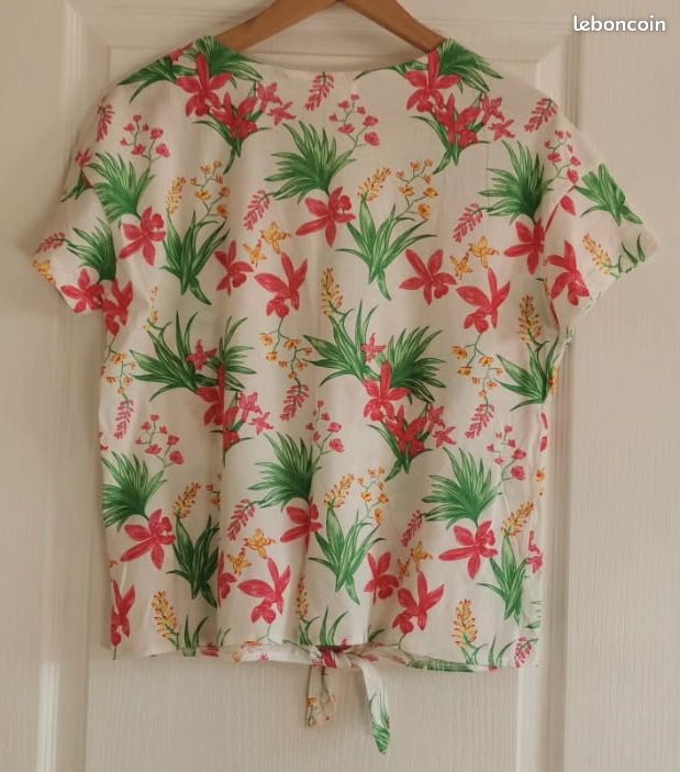 Haut SPRINGFIELD taille 42 XL à fleurs (image 4)