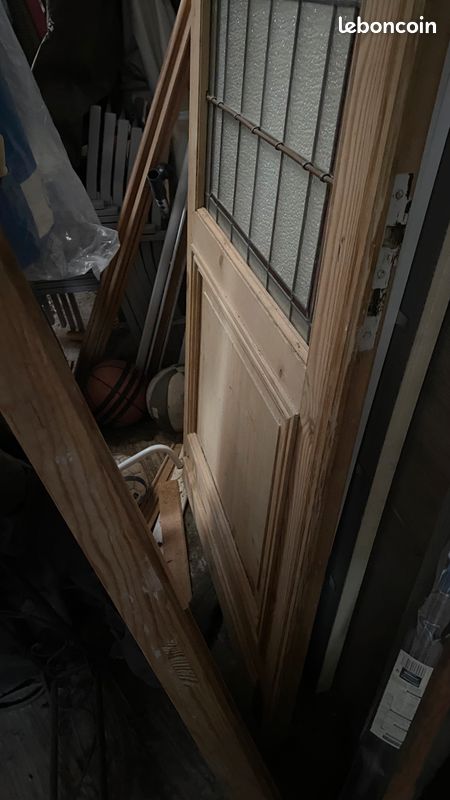 Portes bois avec vitrail (image 3)