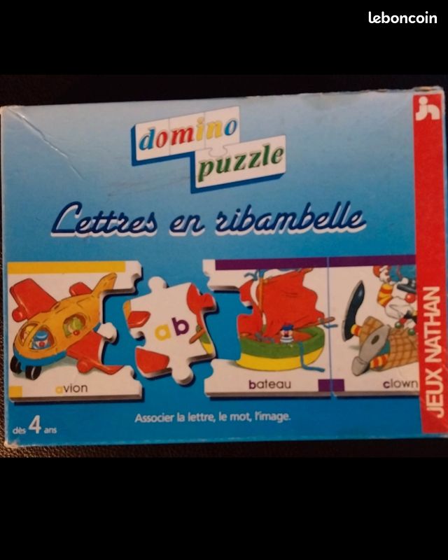 Domino puzzle - Lettres en ribambelle (image 1)