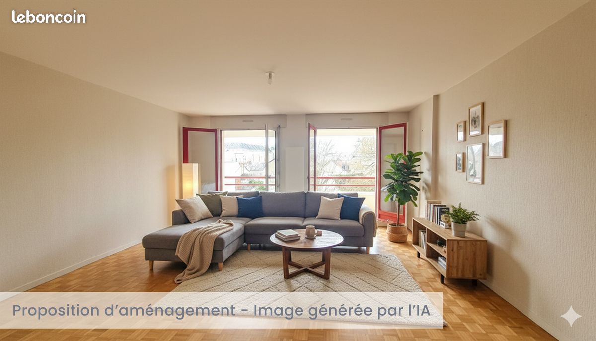 Appartement 3 pièces 78 m² · à Tours · 78 m² · 966 €/mois