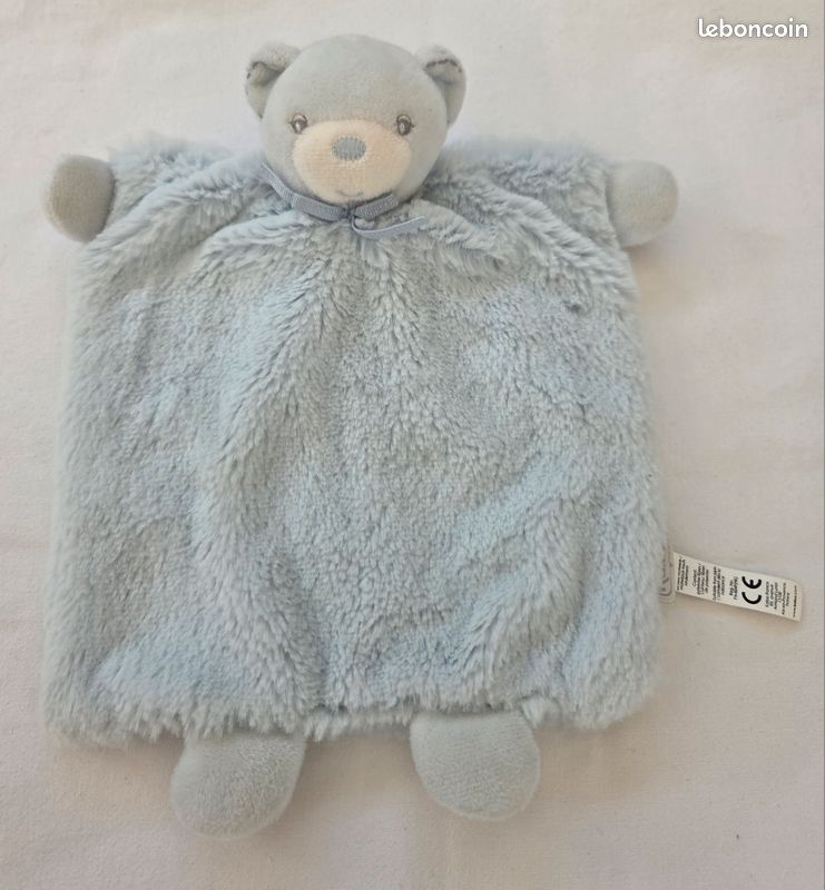 Doudou marionnette ours perle bleu Kaloo Jeux Jouets