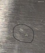 Plat Metal blanc Felix Freres Toulouse - Arts de la table