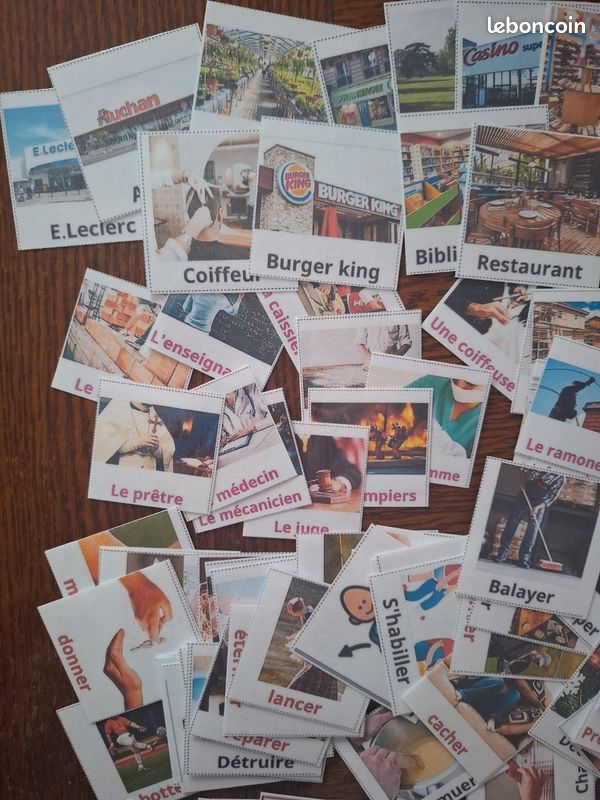 Grand Lot de Cartes de Nomenclature Plastifiées (image 3)
