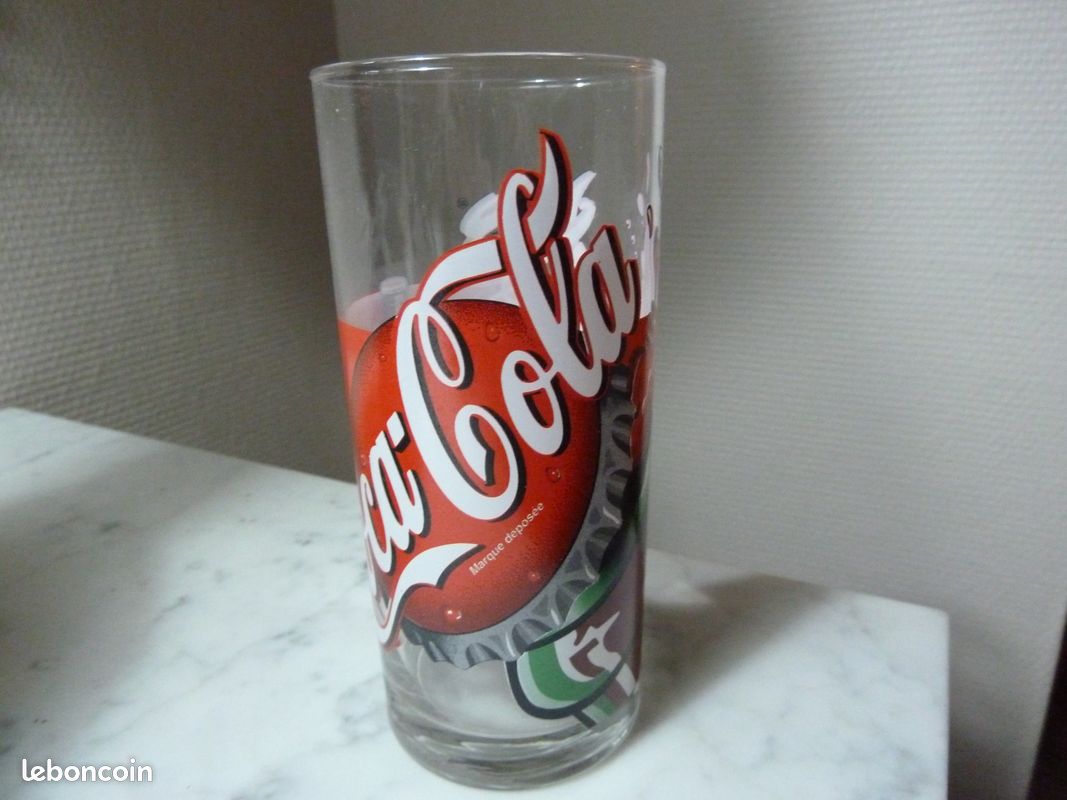 Lot de 6 grand verres ancien coca cola serie limitee (image 2)