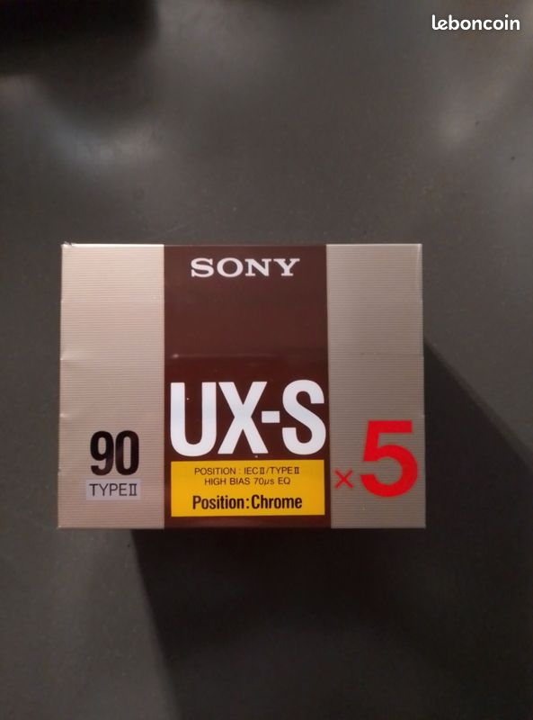 Lot De 4 Cassettes Sony UX.S Chrome Type II – 60 Min – NEUVES Sous Blister
