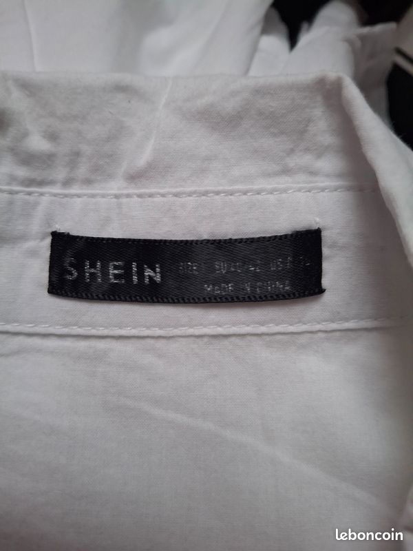Chemise blanche simple shein L 40/42 (image 3)