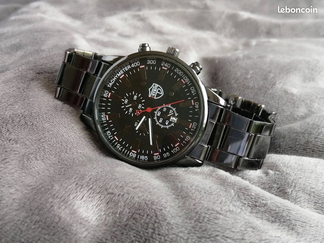 Montre Homme Deyros Acier Inoxydable – Quartz Doré – Bracelet Métal – Cadeau