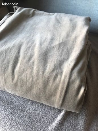 Tissu Velours Gris Pour Ameublement - 1,45 M De Large, Rouleau De 40 M, Neuf, Polyvalent
