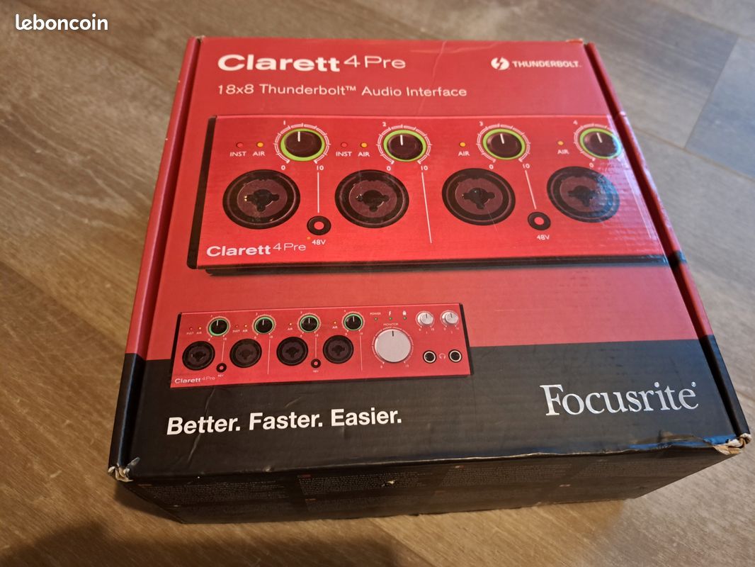 Focusrite Clarett 4 pre thunderbolt (image 1)