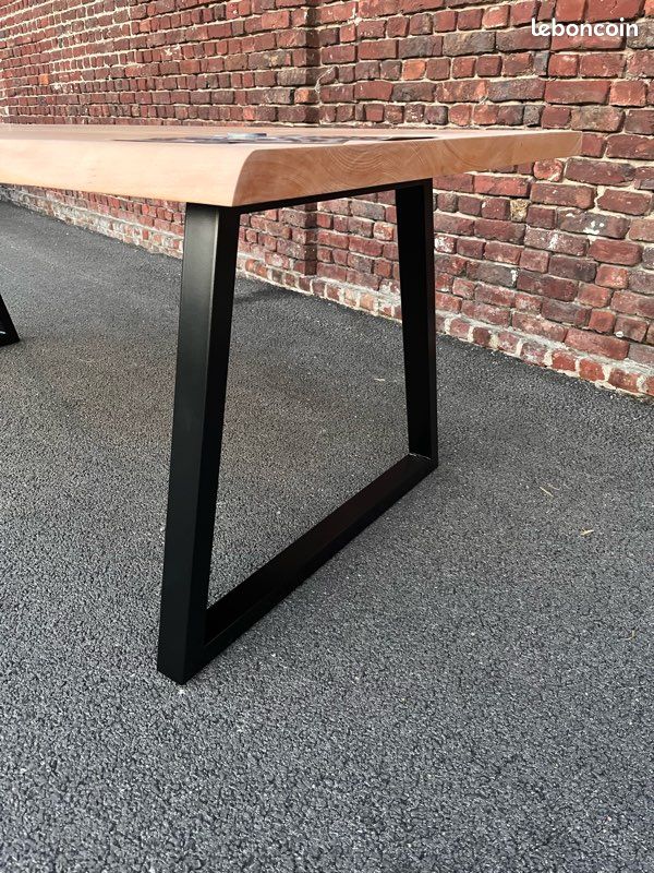 Pieds table à manger trapèzes, U sur mesures (image 1)