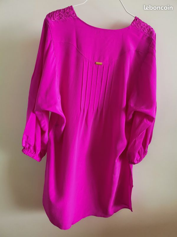 Robe tunique 100% soie taille S (image 2)