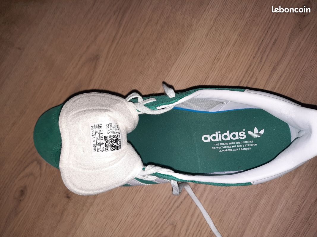 Chaussures Adidas gazelle verte clair - Chaussures