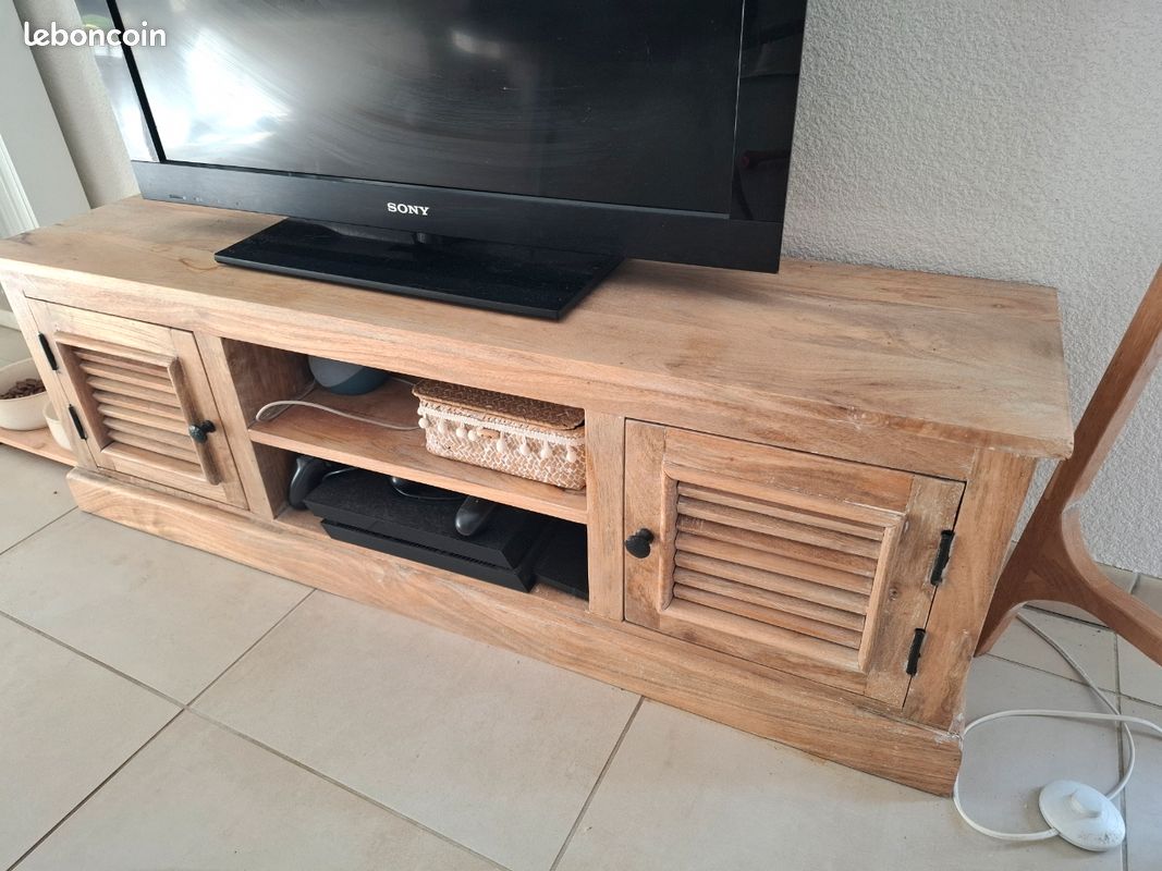 Meuble tv bois de manguier (image 3)