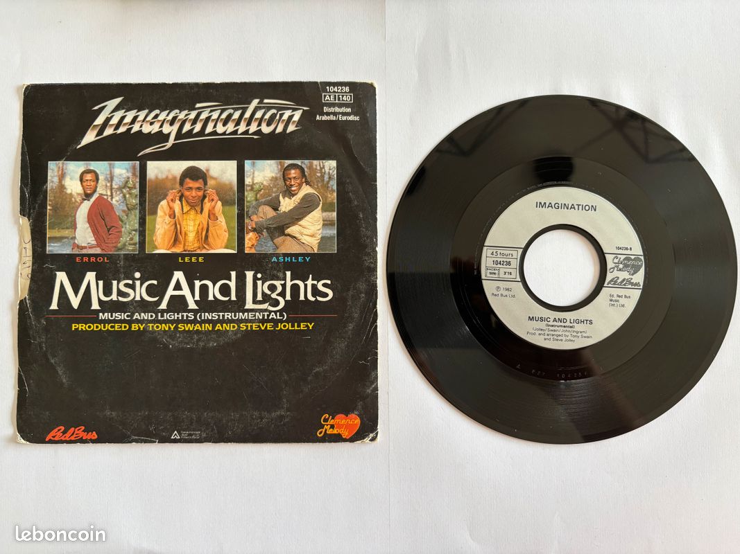 Disque Vinyle 45t - Imagination – Music And Lights (image 2)