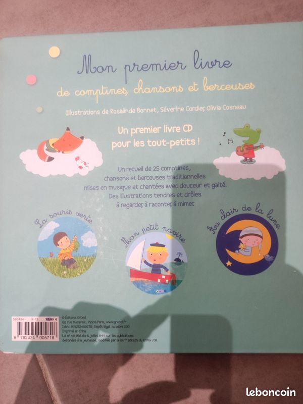 Mon premier livre de comptines, chansons et berceuses (image 2)