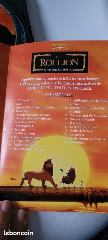 Le roi lion dvd édition spéciale (image 4)