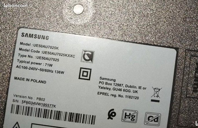 TV samsung 50 pouces UA7025 120 cm très peu utilisée (image 3)