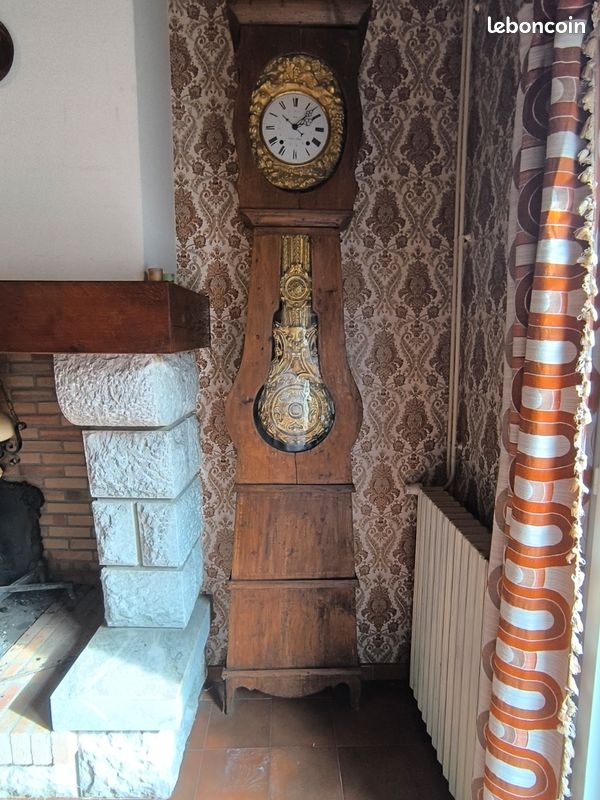 Ancienne horloge comtoise – mécanisme d'origine Antiquités