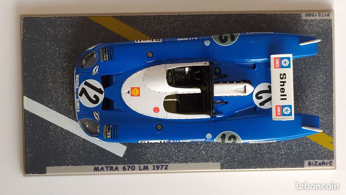 Matra Simca MS 670 N°15 – Vainqueur Le Mans 1972 – Spark 1/43, Zamak, Occasion