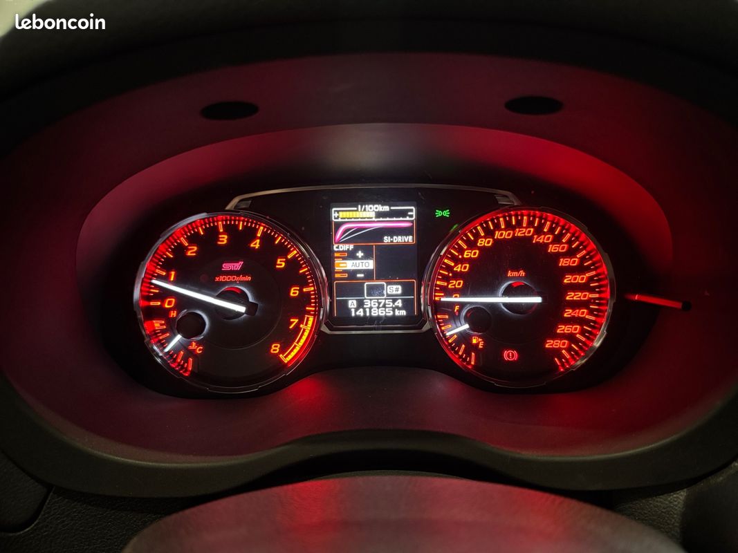 SUBARU WRX STI Boxer Essence 2.5T 300 S Club Aileron SUIVI SUBARU/ TOIT OUVRANT/ GARANTIE 12MOIS / ORIGINE FRANCE (image 14)