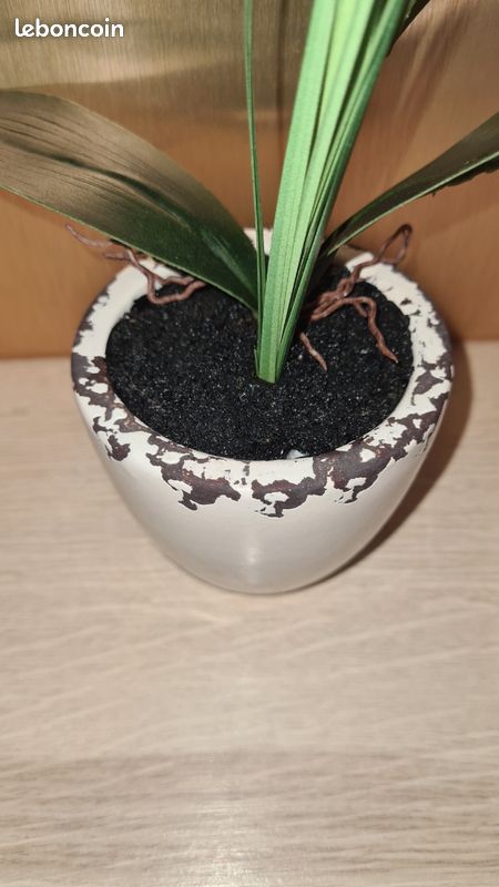 Fleur artificielle orchidée rose dans pot (image 10)