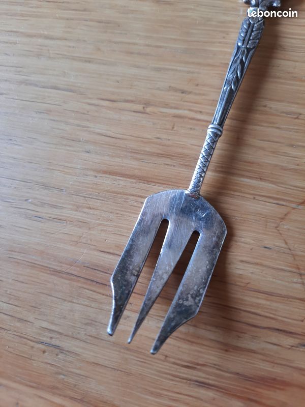 ANCIEN COUVERT 3 FOURCHETTES COSSON CORBY ARGENT MASSIF STERLING SILVER FORK